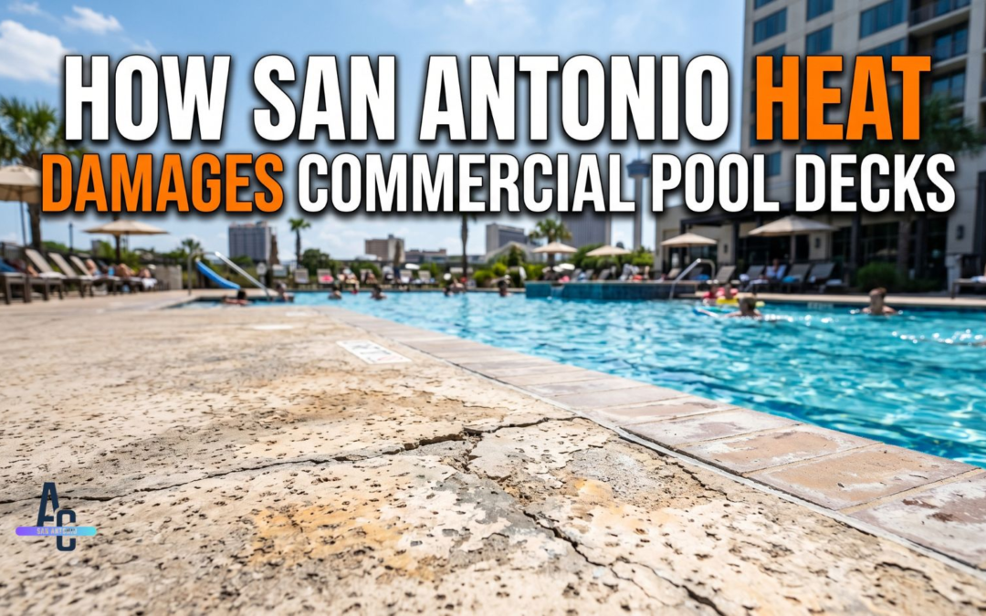 How San Antonio Heat Damages Commercial Pool Decks
