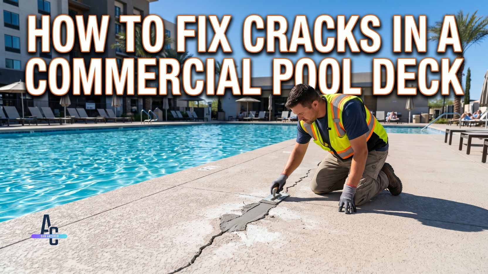 How To Fix Cracks In A Commercial Pool Deck