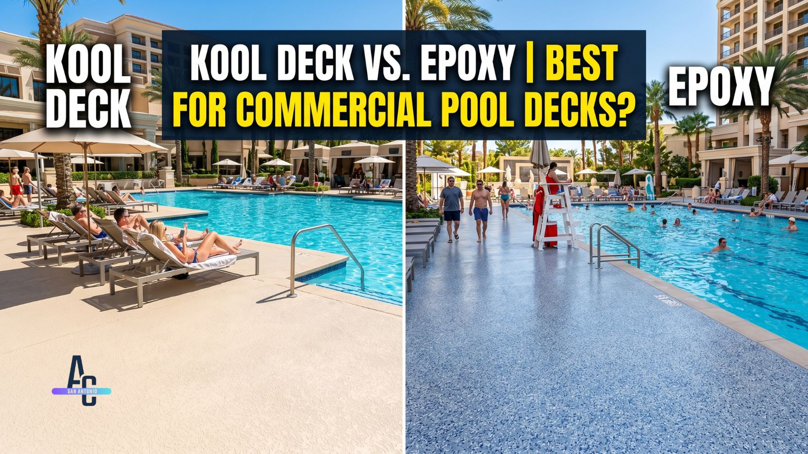 Kool Deck VS. Epoxy | Best For Commercial Pool Decks