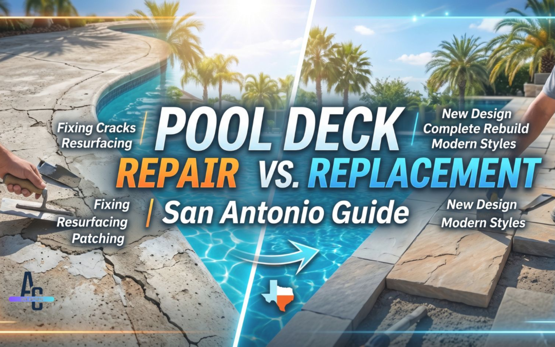 Pool Deck Repair VS. Replacement | San Antonio Guide