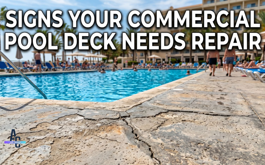 Signs Your Commercial Pool Deck Needs Repair