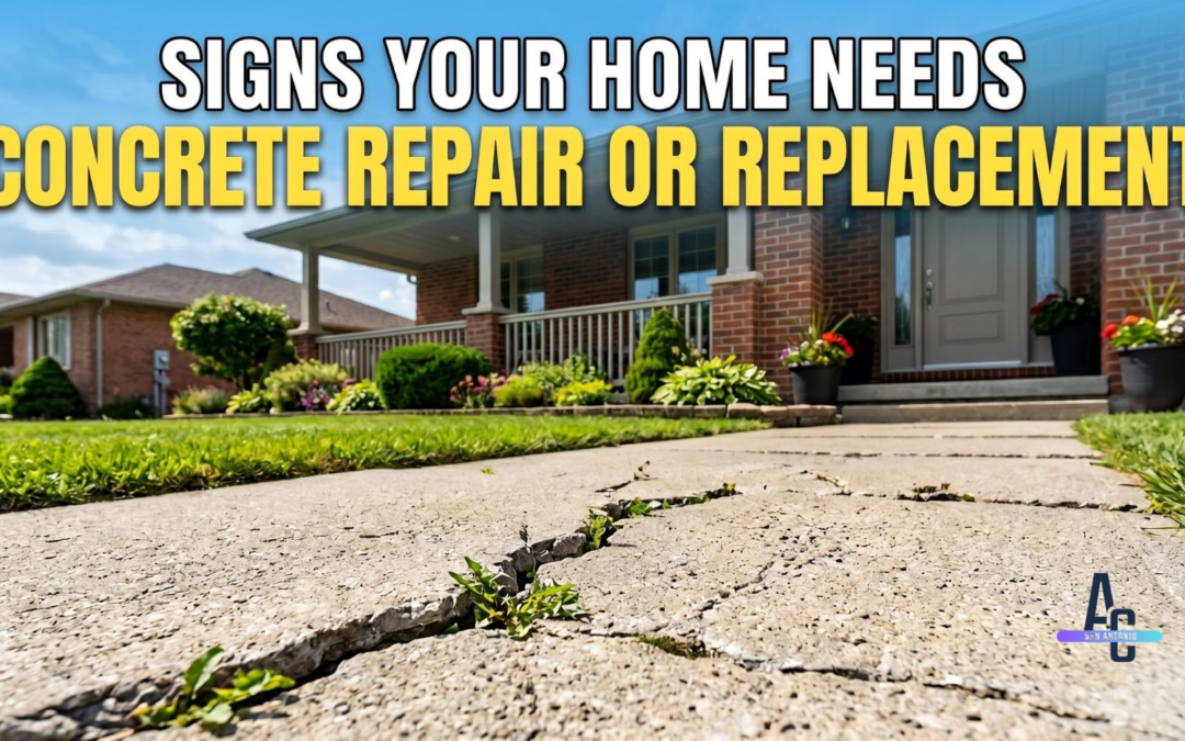Signs Your Home Needs Concrete Repair Or Replacement