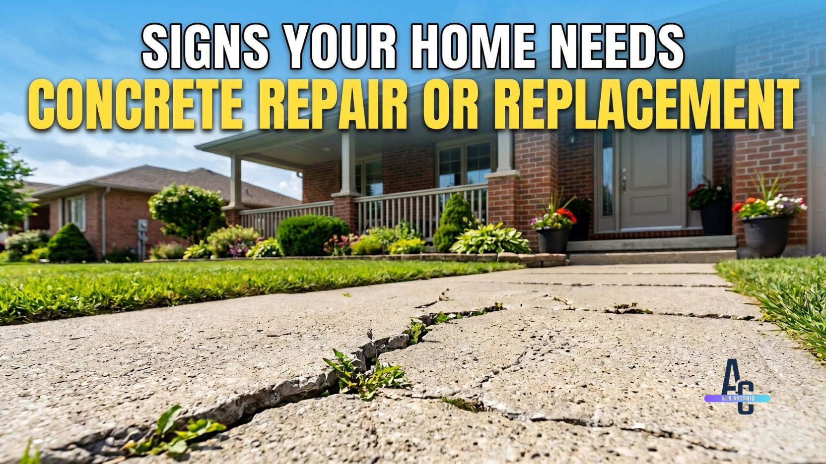 Signs Your Home Needs Concrete Repair Or Replacement