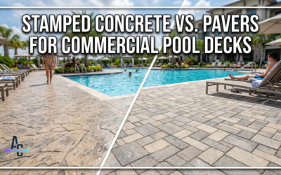 Stamped Concrete VS. Pavers For Commercial Pool Decks