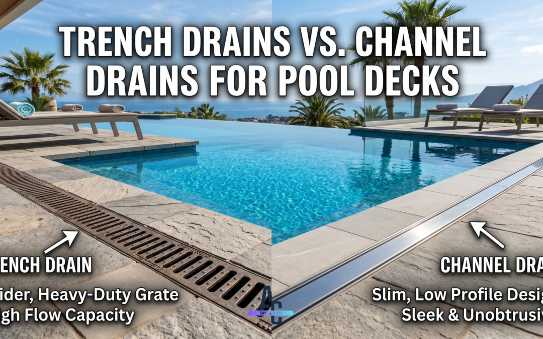 Trench Drains VS. Channel Drains For Pool Decks