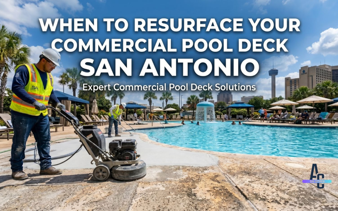 When To Resurface Your Commercial Pool Deck San Antonio