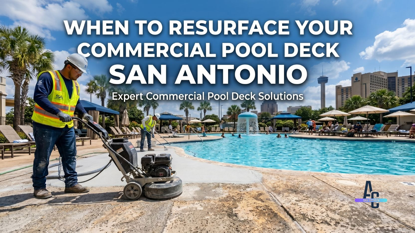 When To Resurface Your Commercial Pool Deck San Antonio