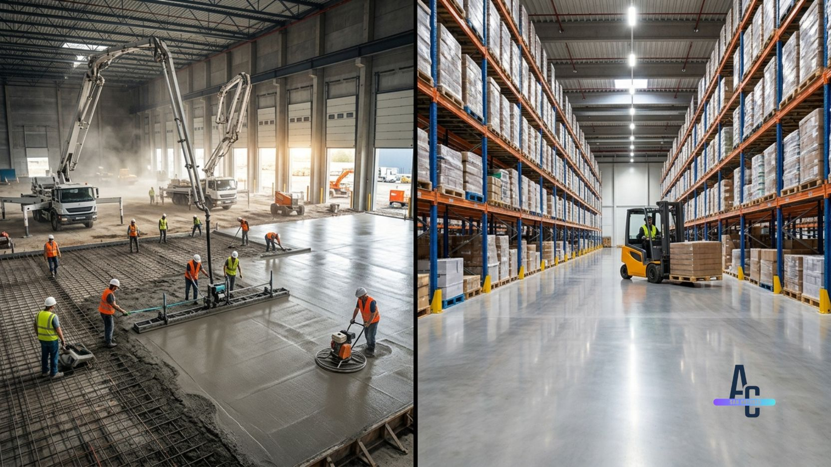 Commercial Concrete for Warehouses Distribution Centers & Industrial Plants