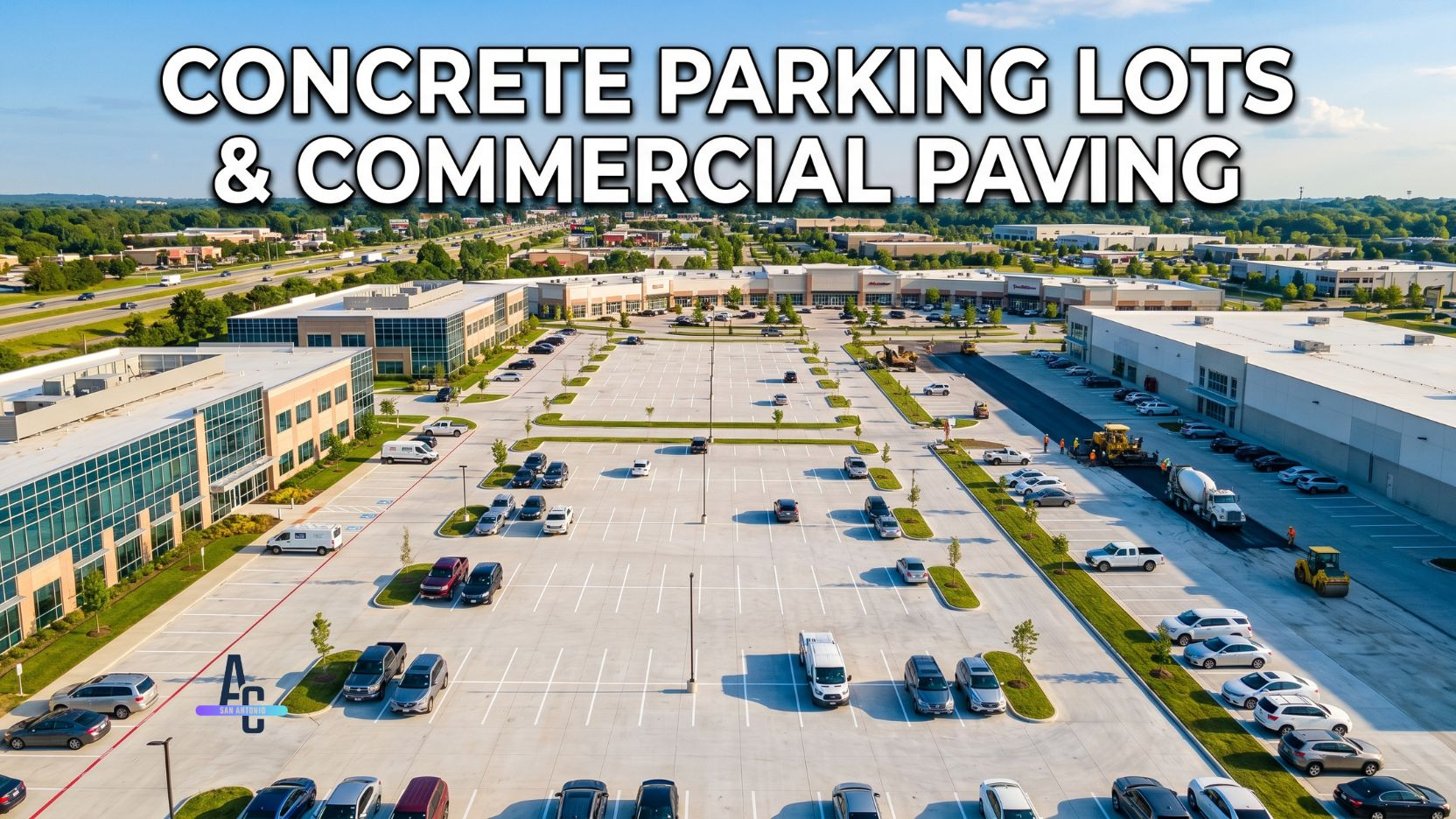 Concrete Parking Lots & Commercial Paving