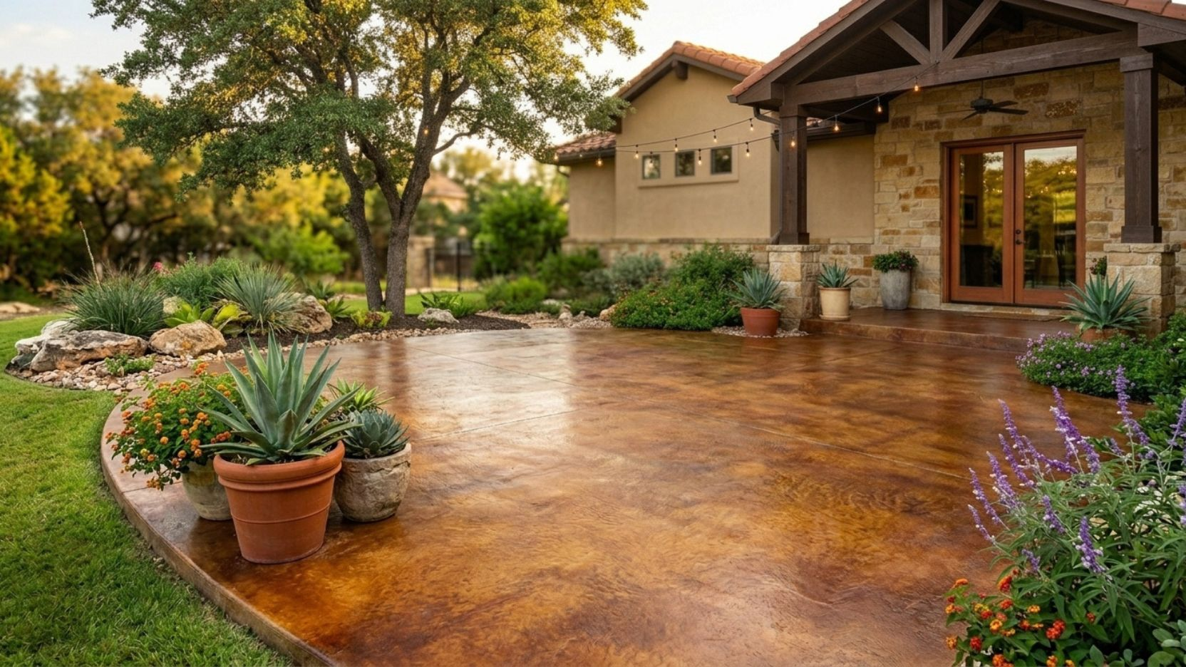 Why Homeowners Love Stained Concrete Patios in San Antonio