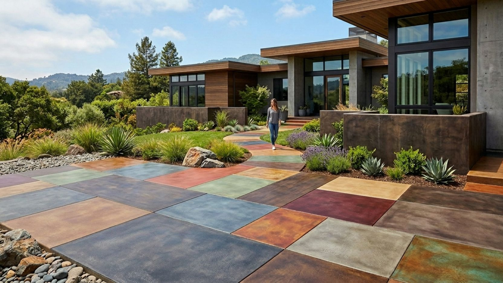 15 Popular Concrete Stain Colors for Modern Homes