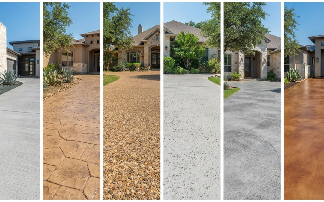 Best Concrete Driveway Finishes For San Antonio Homes