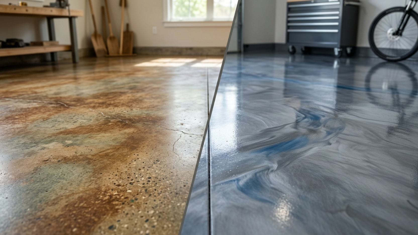 Concrete Staining vs Epoxy Flooring Pros and Cons