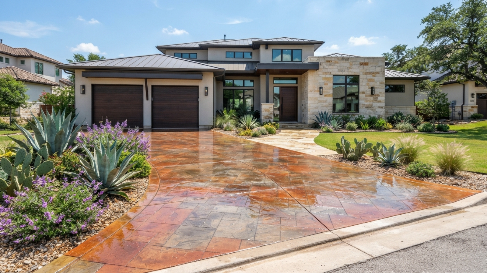 Stamped Concrete Driveway Services San Antonio Stamped Concrete Driveway Services San Antonio
