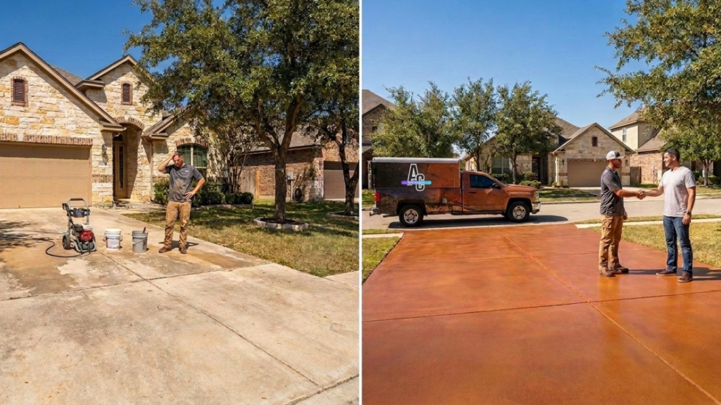 How To Hire Concrete Driveway Staining Contractors In San Antonio