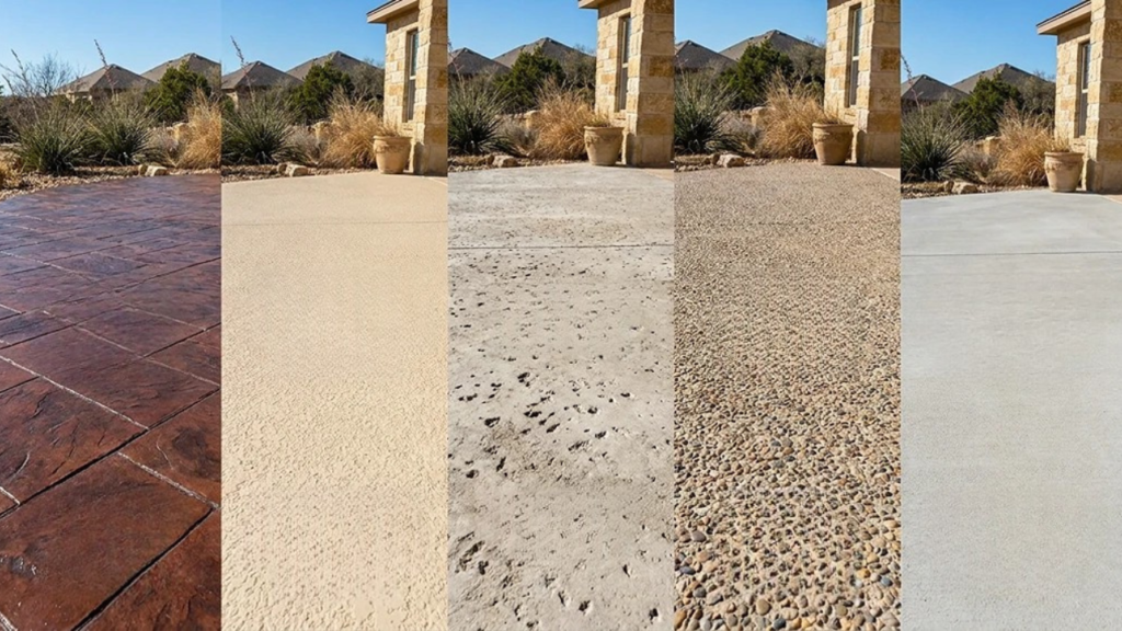 What Concrete Patio Finish Holds Up In San Antonio Heat?