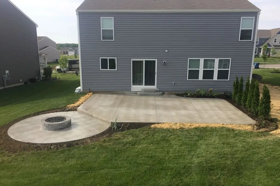 Concrete patio beside a home in San Antonio